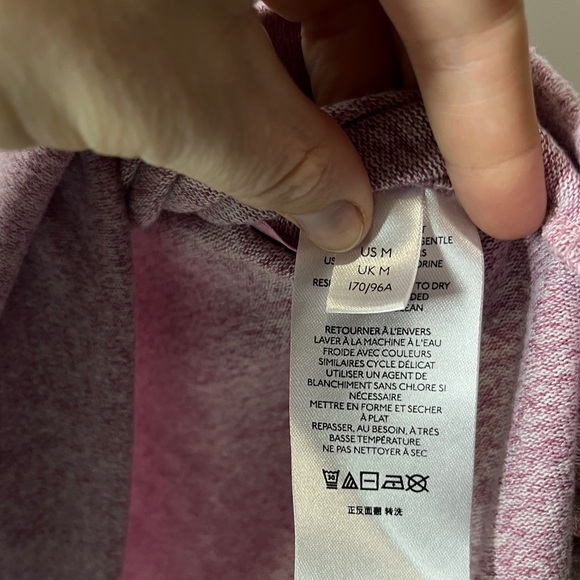 Anthropologie Maeve Tunic Cowl Neck Sweater Medium Relaxed Soft Pink Oversized - Picture 11 of 15